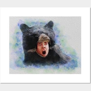 Cage Bear Watercolor Posters and Art